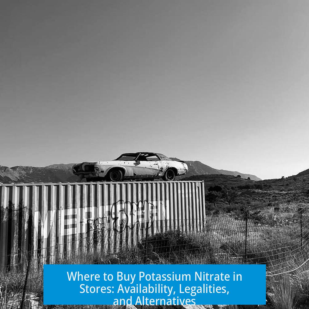 Where to Buy Potassium Nitrate in Stores: Availability, Legalities, and Alternatives