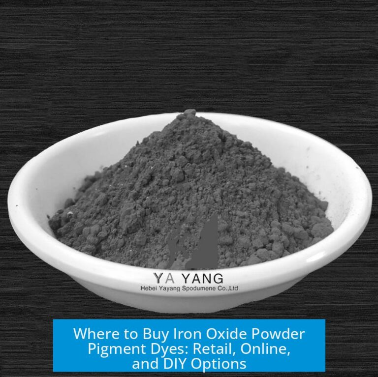 Where to Buy Iron Oxide Powder Pigment Dyes: Retail, Online, and DIY Options