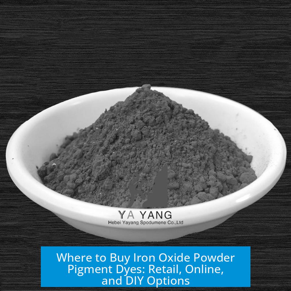Where to Buy Iron Oxide Powder Pigment Dyes: Retail, Online, and DIY Options