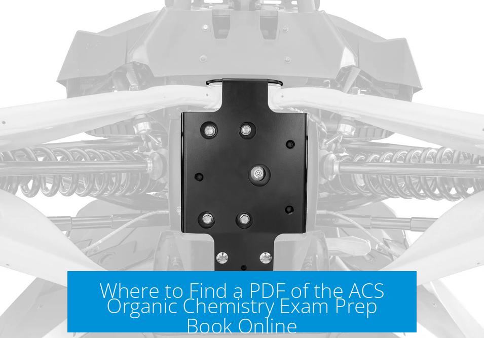 Where to Find a PDF of the ACS Organic Chemistry Exam Prep Book Online