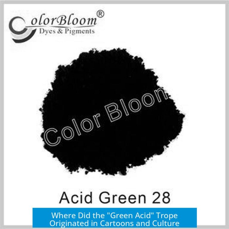 Where Did the "Green Acid" Trope Originated in Cartoons and Culture