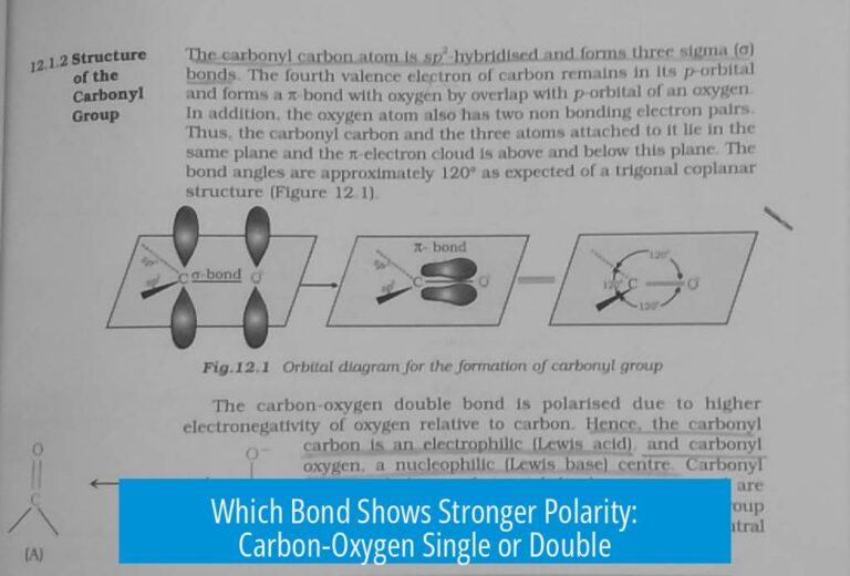 Which Bond Shows Stronger Polarity: Carbon-Oxygen Single or Double