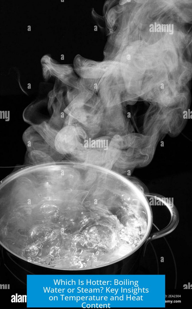 Which Is Hotter: Boiling Water or Steam? Key Insights on Temperature and Heat Content