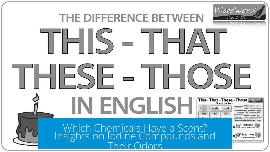 Which Chemicals Have a Scent? Insights on Iodine Compounds and Their Odors