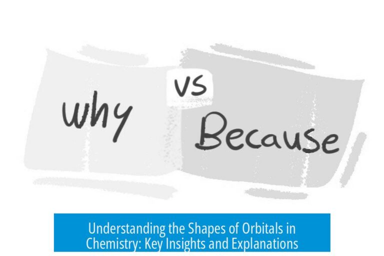 Understanding the Shapes of Orbitals in Chemistry: Key Insights and Explanations