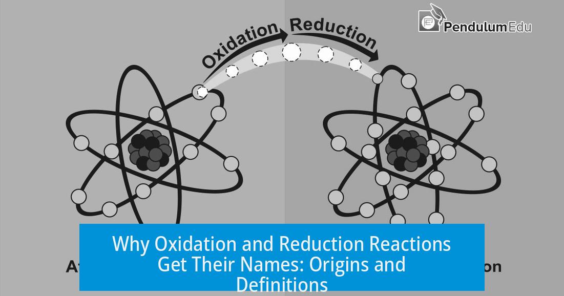 Why Oxidation and Reduction Reactions Get Their Names: Origins and Definitions
