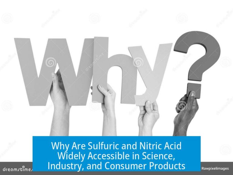 Why Are Sulfuric and Nitric Acid Widely Accessible in Science, Industry, and Consumer Products