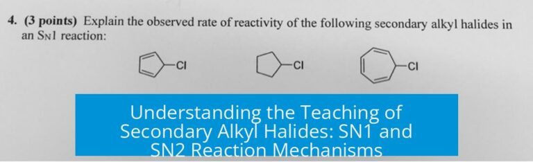 Understanding the Teaching of Secondary Alkyl Halides: SN1 and SN2 Reaction Mechanisms