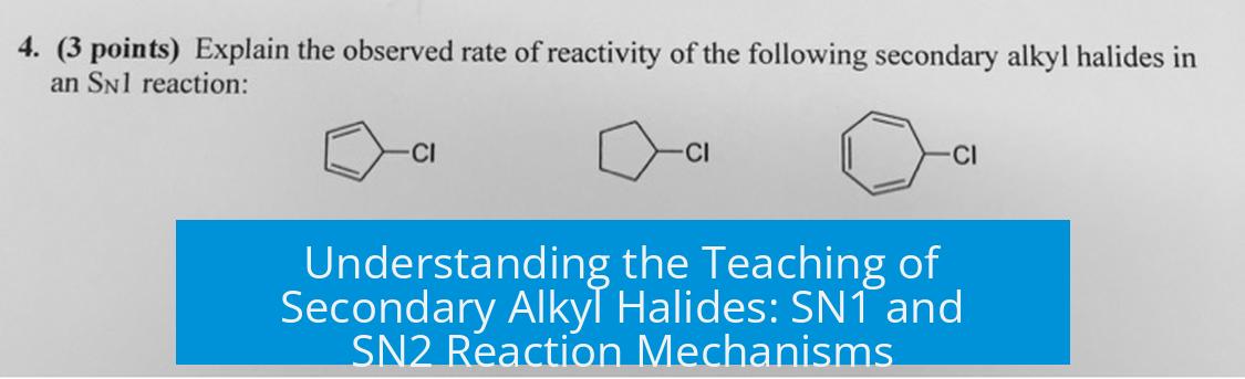 Understanding the Teaching of Secondary Alkyl Halides: SN1 and SN2 Reaction Mechanisms