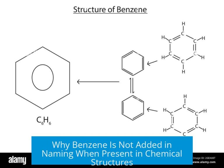 Why Benzene Is Not Added in Naming When Present in Chemical Structures