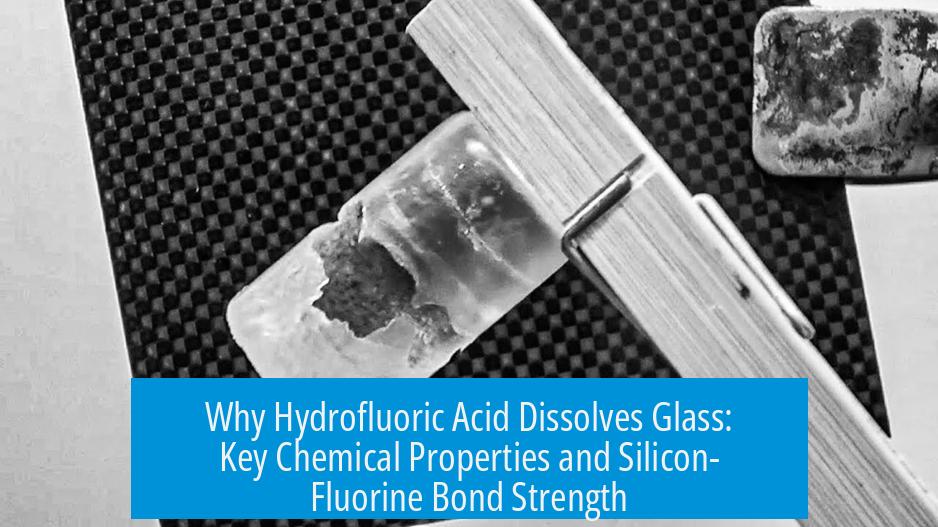 Why Hydrofluoric Acid Dissolves Glass: Key Chemical Properties and Silicon-Fluorine Bond Strength