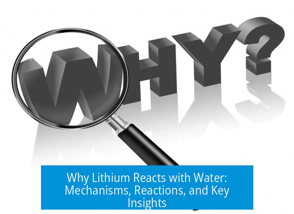Why Lithium Reacts with Water: Mechanisms, Reactions, and Key Insights