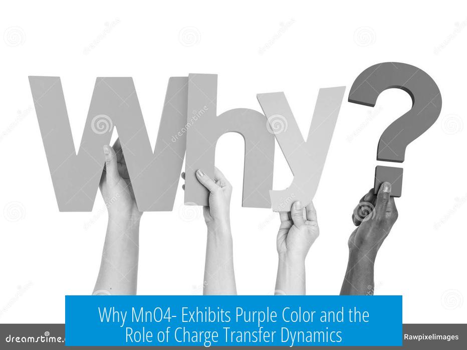 Why MnO4- Exhibits Purple Color and the Role of Charge Transfer Dynamics