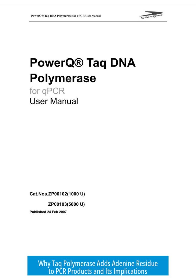 Why Taq Polymerase Adds Adenine Residue to PCR Products and Its Implications