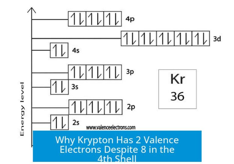 Why Krypton Has 2 Valence Electrons Despite 8 in the 4th Shell
