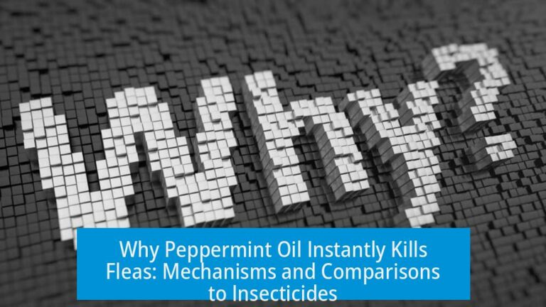 Why Peppermint Oil Instantly Kills Fleas: Mechanisms and Comparisons to Insecticides