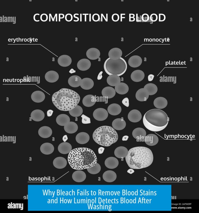 Why Bleach Fails to Remove Blood Stains and How Luminol Detects Blood After Washing