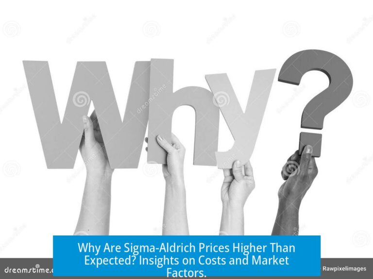 Why Are Sigma-Aldrich Prices Higher Than Expected? Insights on Costs and Market Factors.