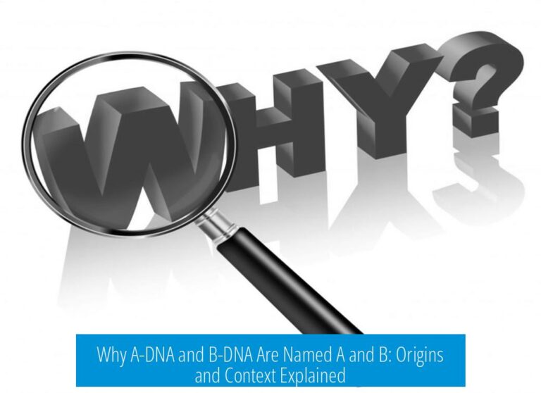 Why A-DNA and B-DNA Are Named A and B: Origins and Context Explained