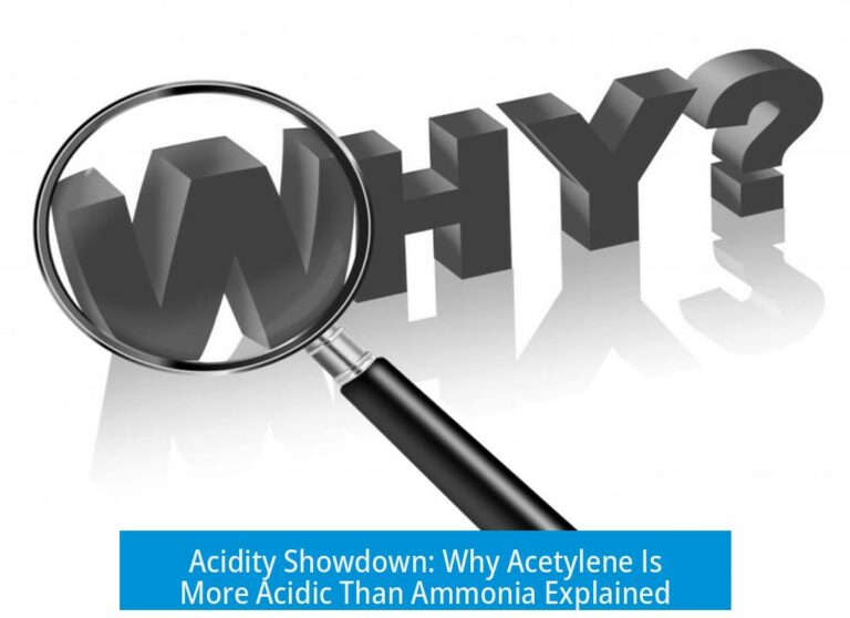 Acidity Showdown: Why Acetylene Is More Acidic Than Ammonia Explained