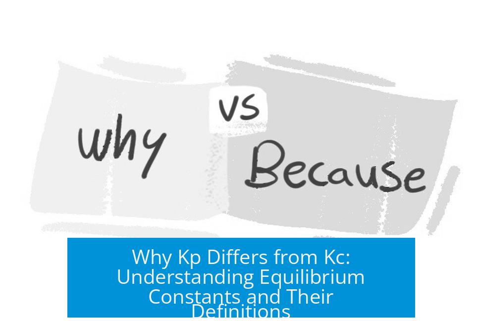 Why Kp Differs from Kc: Understanding Equilibrium Constants and Their Definitions