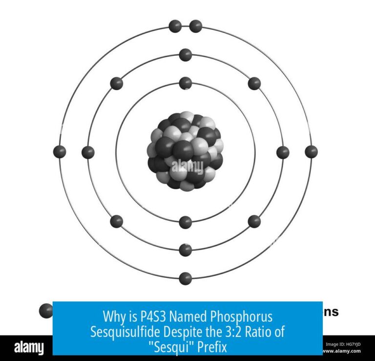Why is P4S3 Named Phosphorus Sesquisulfide Despite the 3:2 Ratio of "Sesqui" Prefix