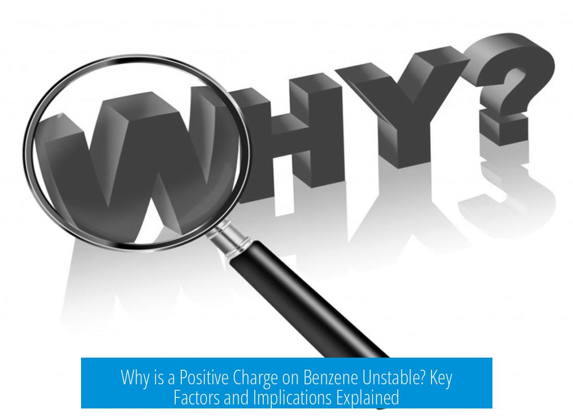 Why is a Positive Charge on Benzene Unstable? Key Factors and Implications Explained