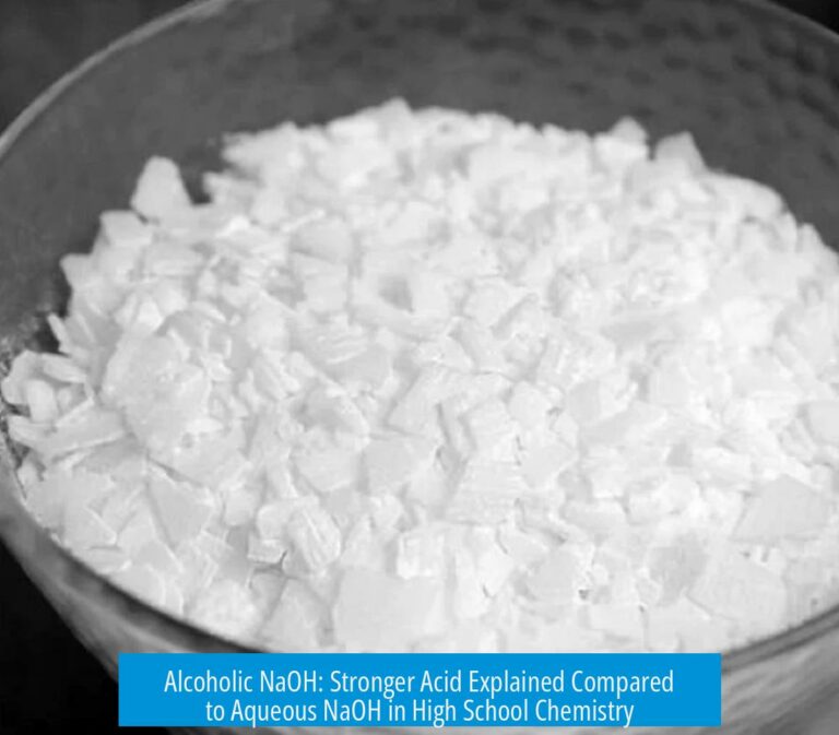 Alcoholic NaOH: Stronger Acid Explained Compared to Aqueous NaOH in High School Chemistry