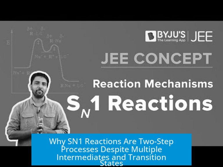 Why SN1 Reactions Are Two-Step Processes Despite Multiple Intermediates and Transition States