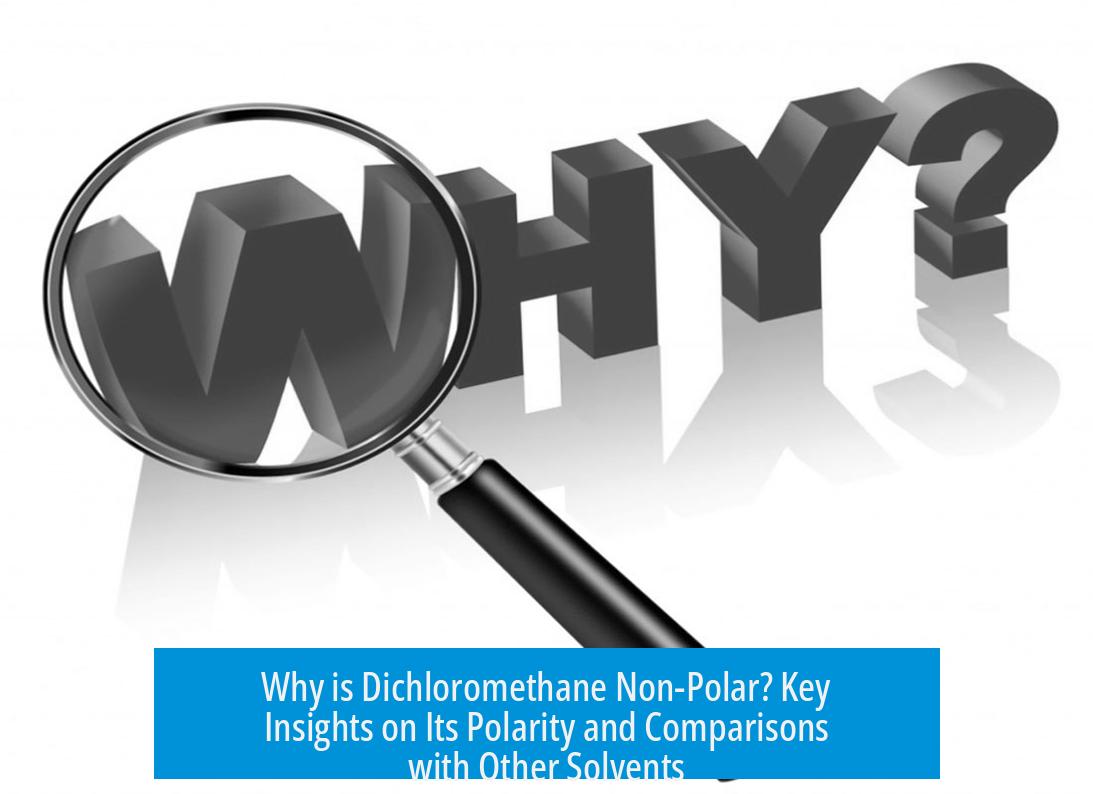 Why is Dichloromethane Non-Polar? Key Insights on Its Polarity and Comparisons with Other Solvents