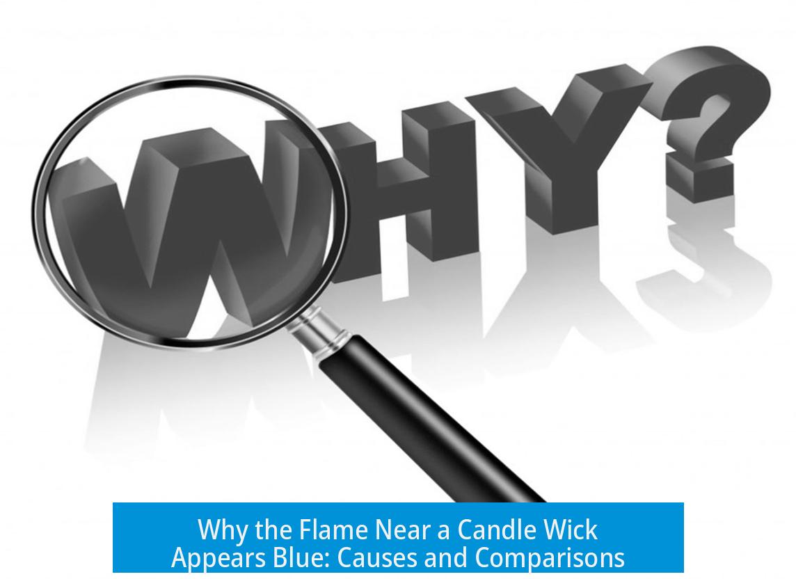 Why the Flame Near a Candle Wick Appears Blue: Causes and Comparisons