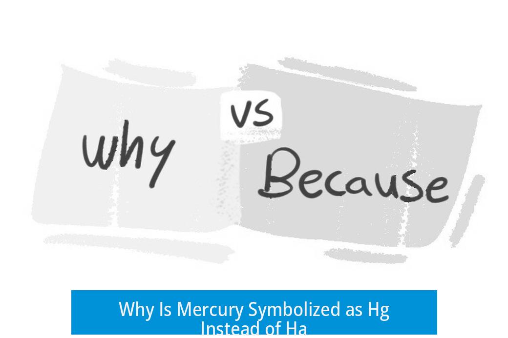 Why Is Mercury Symbolized as Hg Instead of Ha