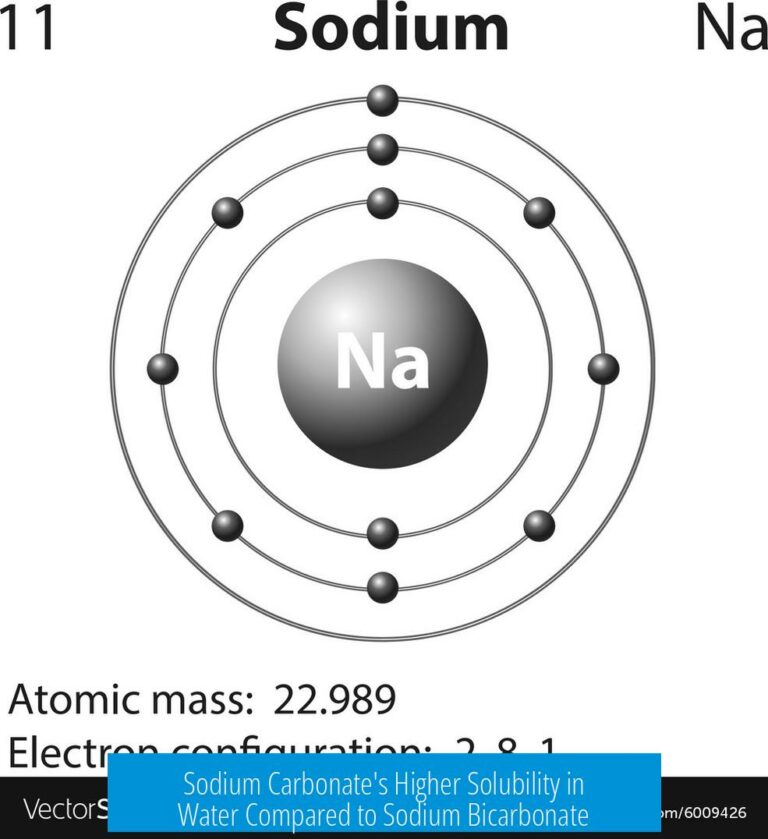 Sodium Carbonate's Higher Solubility in Water Compared to Sodium Bicarbonate