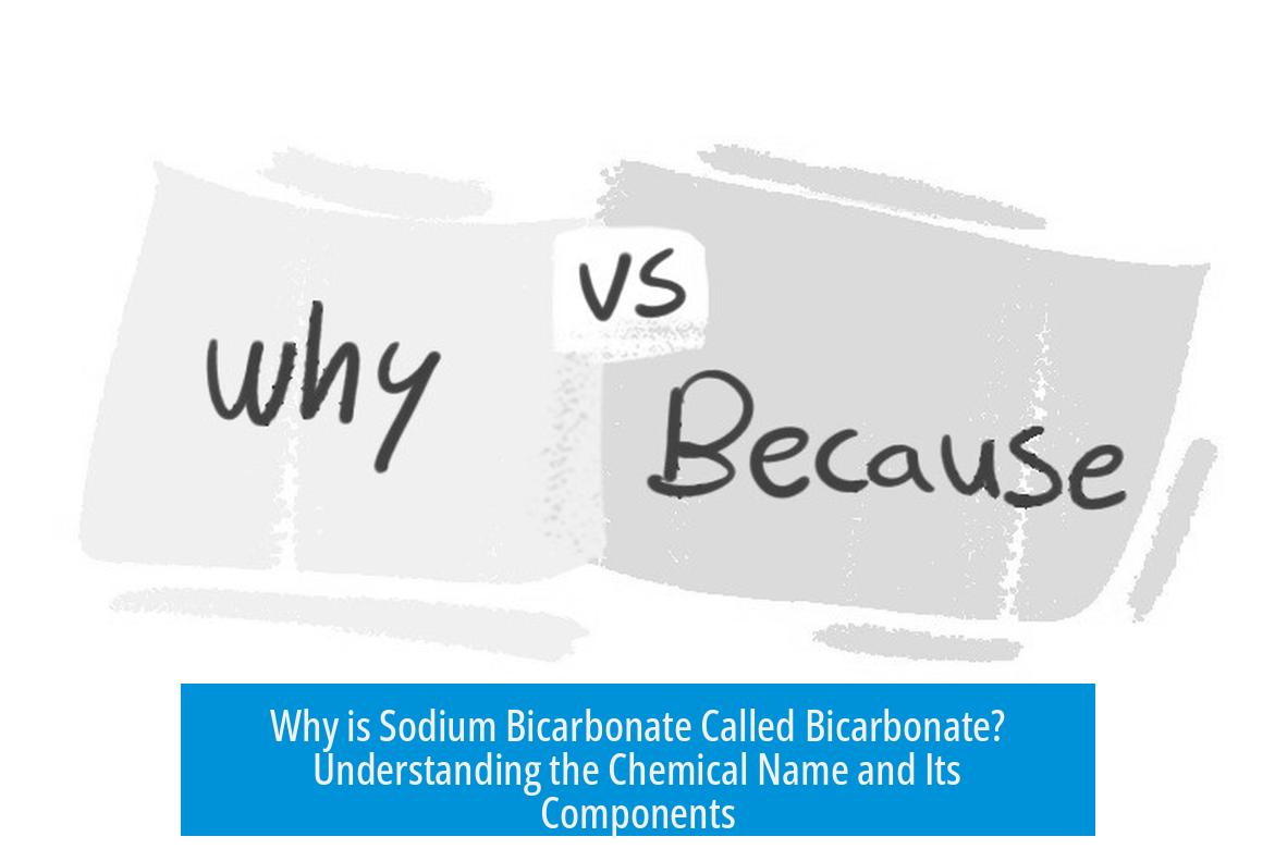 Why is Sodium Bicarbonate Called Bicarbonate? Understanding the Chemical Name and Its Components