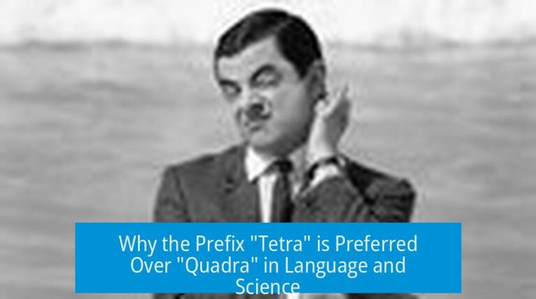 Why the Prefix "Tetra" is Preferred Over "Quadra" in Language and Science