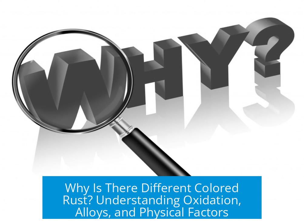 Why Is There Different Colored Rust? Understanding Oxidation, Alloys, and Physical Factors