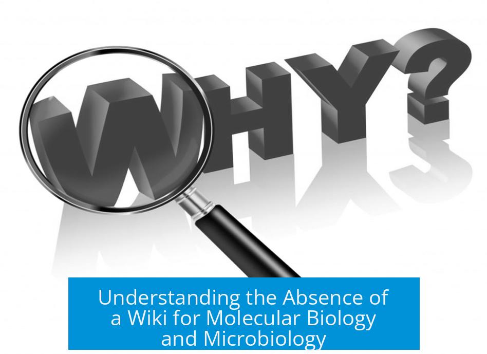 Understanding the Absence of a Wiki for Molecular Biology and Microbiology