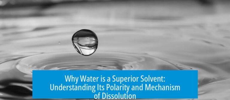 Why Water is a Superior Solvent: Understanding Its Polarity and Mechanism of Dissolution