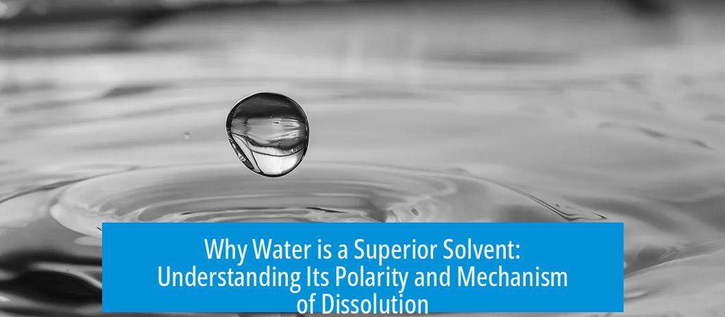 Why Water is a Superior Solvent: Understanding Its Polarity and Mechanism of Dissolution