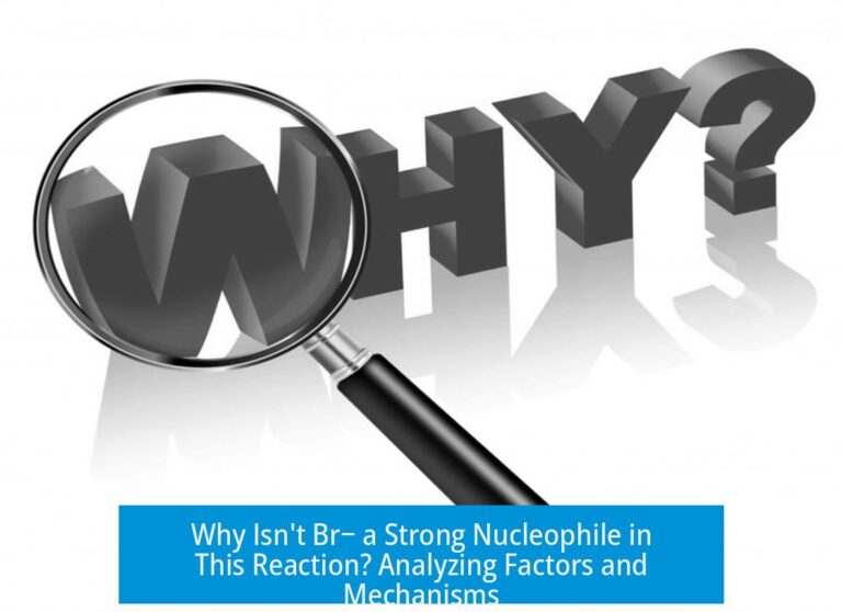Why Isn't Br− a Strong Nucleophile in This Reaction? Analyzing Factors and Mechanisms