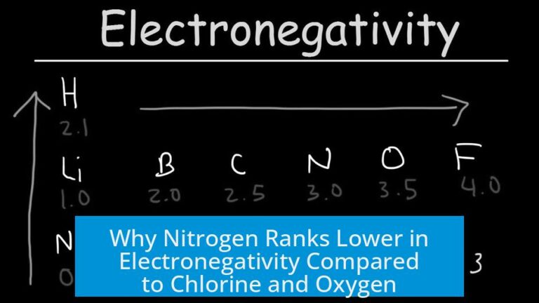 Why Nitrogen Ranks Lower in Electronegativity Compared to Chlorine and Oxygen