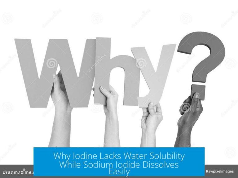 Why Iodine Lacks Water Solubility While Sodium Iodide Dissolves Easily