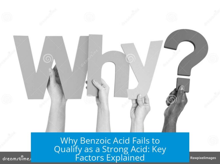 Why Benzoic Acid Fails to Qualify as a Strong Acid: Key Factors Explained