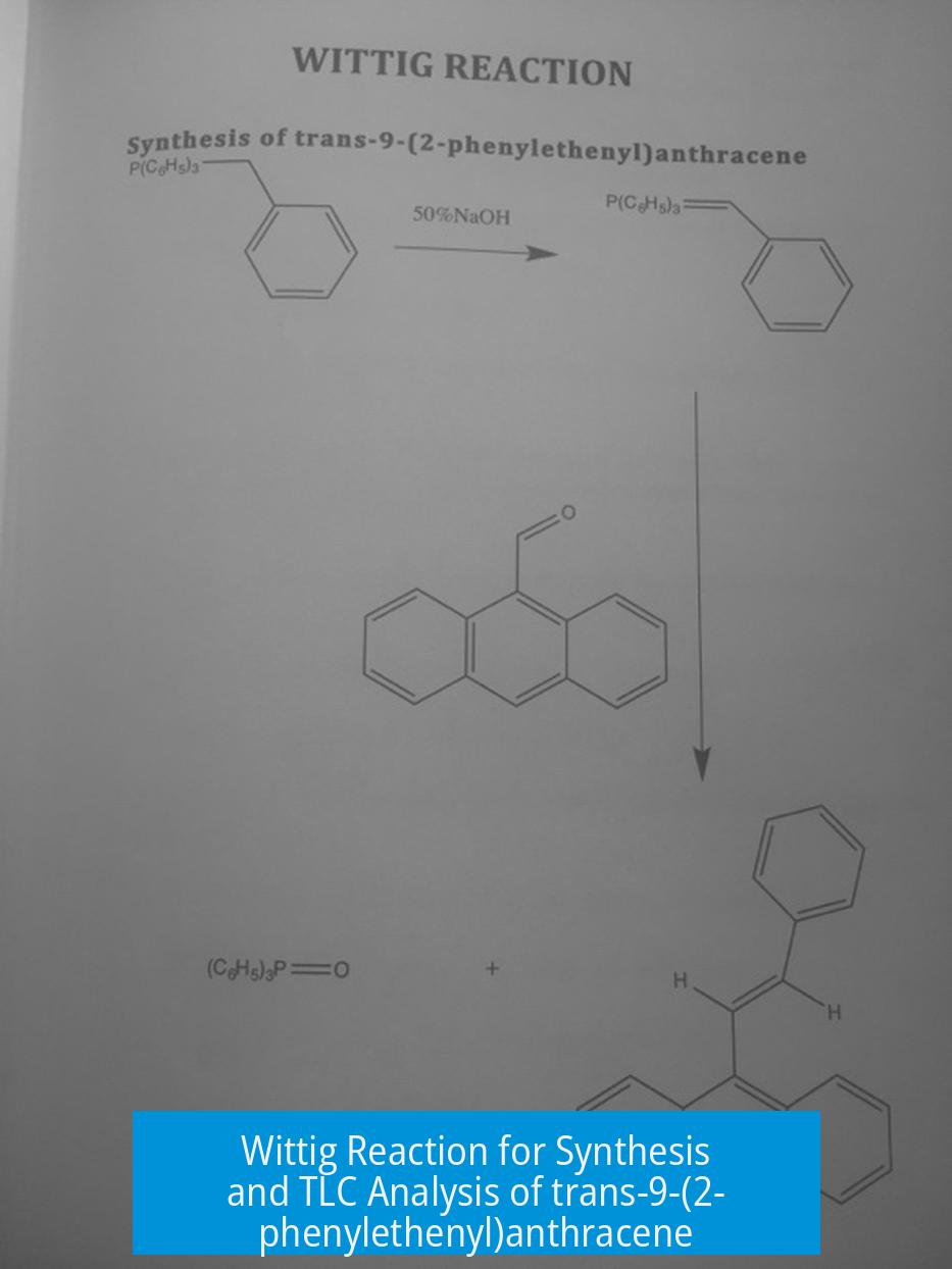 Wittig Reaction for Synthesis and TLC Analysis of trans-9-(2-phenylethenyl)anthracene
