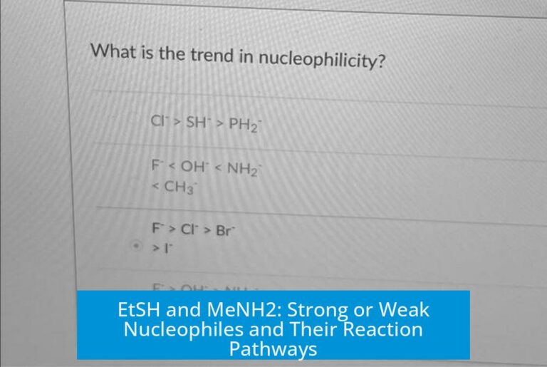 EtSH and MeNH2: Strong or Weak Nucleophiles and Their Reaction Pathways