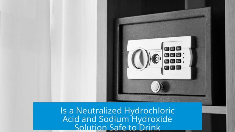 Is a Neutralized Hydrochloric Acid and Sodium Hydroxide Solution Safe to Drink