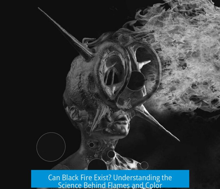 Can Black Fire Exist? Understanding the Science Behind Flames and Color