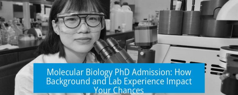 Molecular Biology PhD Admission: How Background and Lab Experience Impact Your Chances