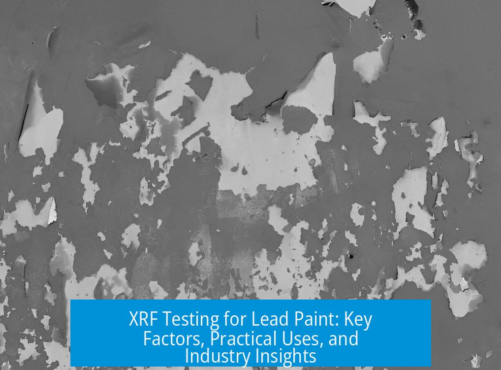 XRF Testing for Lead Paint: Key Factors, Practical Uses, and Industry Insights