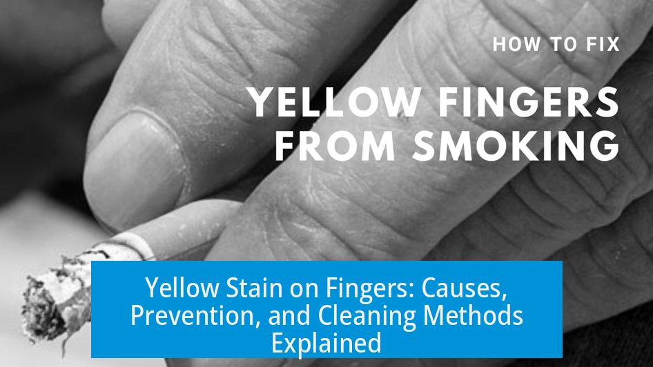 Yellow Stain on Fingers: Causes, Prevention, and Cleaning Methods Explained